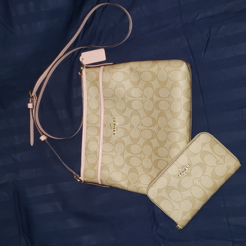 COACH crossbody with wallet